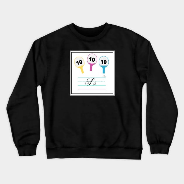 Slay Queer Alphabet Cards Crewneck Sweatshirt by 3mosCreatives